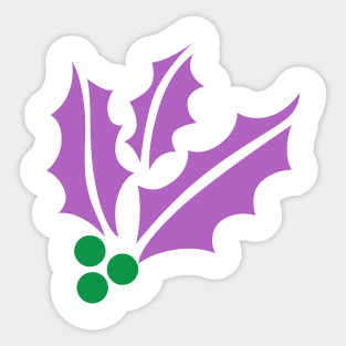 G1 Alternate December Holly symbol Sticker